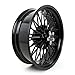 TOFR 21inch 18inch Gloss Black Front Rear Wheels Rims Fat King Spokes Tubeless For Harley Dyna 2006-2017 FXDB Street Bob FXDL Low Rider FXD Super Glide FXDWG Wide Glide 06-17