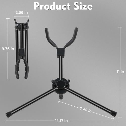 image for EASTROCK Alto Saxophone Stand, Foldable Portable Metal Sax Stand with 