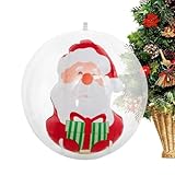 Solution de stockage sans effort : ces boules de Noël gonflables se dégonflent rapidement, se réduisant à une forme compacte de la taille d'une paume pour un rangement organisé et peu encombrant, vous permettant de préserver leur qualité et de les réutiliser sans effort lors de la prochaine période des fêtes tout en gardant votre maison bien rangée toute l'année.