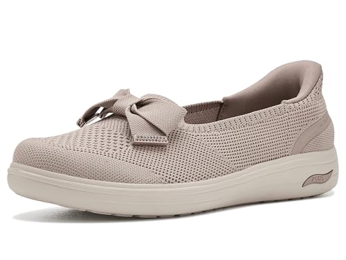 Skechers Zapatos sin cordones para mujer Arch Fit Inspire - Gemma, Topo, 7.5