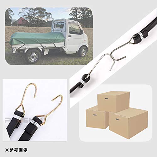 ゴムバンド フック付 トラック ゴムベルト シート固定 荷物 固定 安全 荷くずれ防止 约3 5ｍ ゴムバンド ブラック 汽车及摩托车 车辆货架 车顶箱 Whenbuy Jchere Com