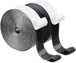 Hook and Loop Strip Tape ATHRZ 8M Double Sided Sticky Tape,Self Adhesive Sticky Back Fastening Tape 20mm Wide