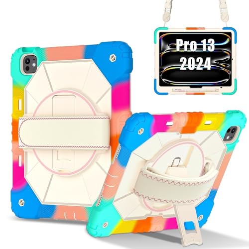Coque iPad Air 11 M2 antichoc rigide silicone bleu sangle antichoc