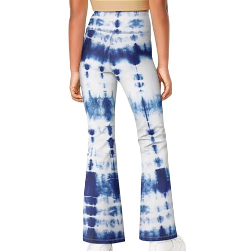 Girls Athletic Leggings Dance Workout Running Yoga Pants Bell Bottom Flare Kids Yoga Leggings High Waisted4