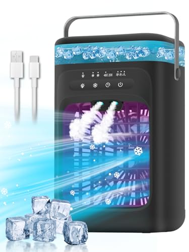 4-in-1 Evaporative Air Cooler with LED Night Light