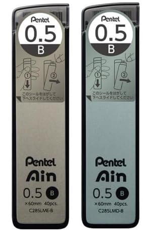 �y�Z�b�g�i�z�؂�Ă� Pentel Ain �N�[���j���A���X 0.5mm B �A�b�V���u�����Y�P�[�X�{�R�o���g�O���[���P�[�X 2�_�Z�b�g
