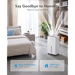 1500 Sq Ft 21 Pint Dehumidifier for Basement with Drain Hose - Image 2