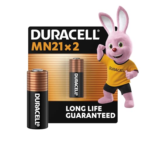 Duracell Specialty Alkaline MN21 Batterie 12 V, 2er-Packung (A23 / 23A / V23GA / LRV08 / 8LR932) entwickelt für die Verwendung in Fernbedienungen, Funktürglocken und Sicherheitssystemen.