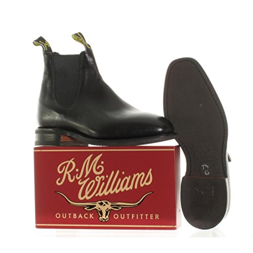 R.M. Williams Men's Comfort RM Leather Chelsea Boots, Black, 14 Medium US