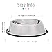 Whippy Stainless Steel Dog Bowls for Small,Medium,Large Pets Set of 2 (Silver,M,10oz)