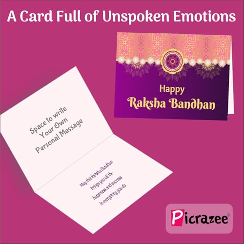 Image of PICRAZEE Rakhi Gift Combo for Brother with Mug, Rakhi, Card, Tika, Fridge Magnet & Keyring (The Best Brother)