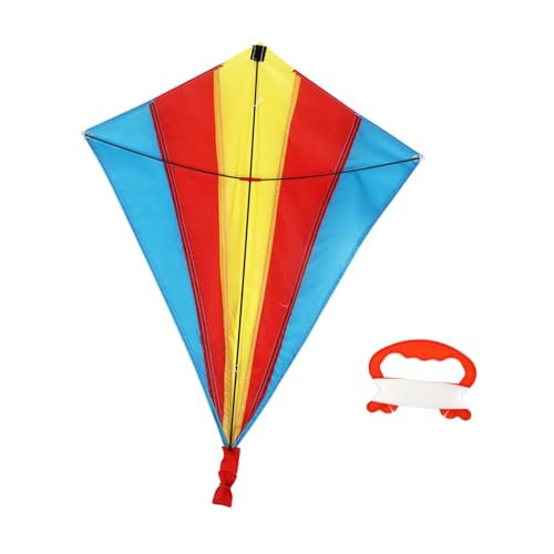 SUPVOX Shaped Long Tail Kite Easy to Fly Colorful Design for Garden Beach and Park Fun for All Ages