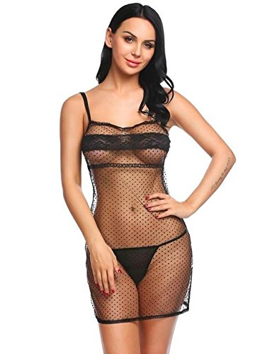 lace babydoll dress women strap mesh 