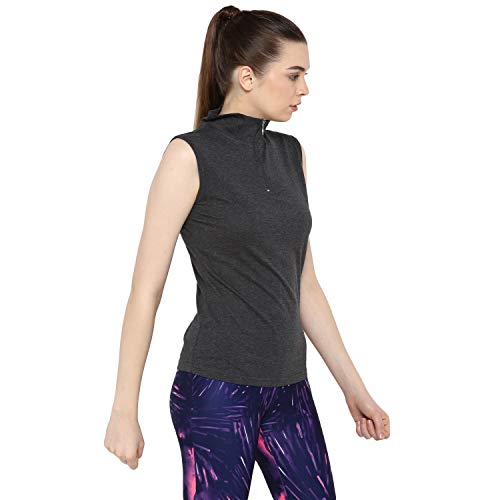 Image of Ap'pulse Women's Sleeveless 1 /4 Zip Hineck Tshirt(Pack of 2)