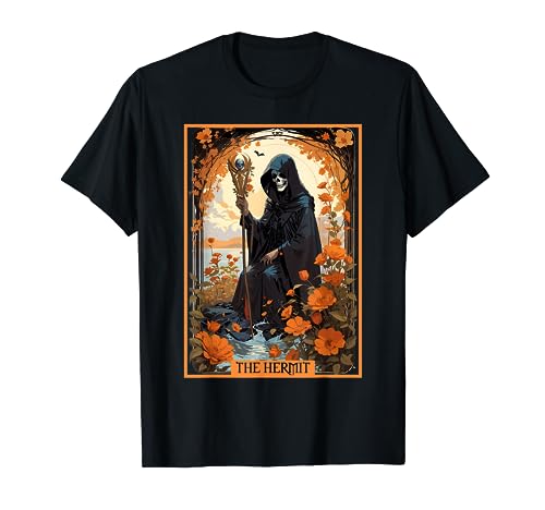 Halloween El Ermitaño, Tarot Card, Fall Vibes. Camiseta