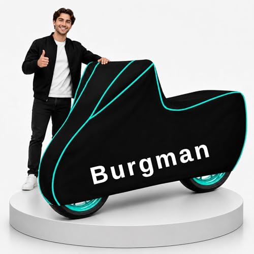 Image of My NEW Covers 100% Water Resistance Burgman Scooty Cover | Taffeta Body Cover for Rain & Sun | UV Protection, Dustproof, Scratch Resistant, Windproof, Heat Resistant, Vehicle Specific Fit