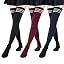 3 Pairs Stripes: Burgundy, Black, Navy Set|b