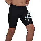 Speedo Boom Logo Placement Jungs Schwimmhose, Schwarz/Light Adriatic, 11-12 Jahre