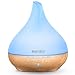 Produktbild [Verbesserte Version] Homasy 330ml Aroma Diffuser, Diffusor Aromatherapie mit Schlafmodus, Luftbefeuchter Ultraschall mit 7 Farben LED, Öl Diffuser BPA-Free Duftlampe Schlafzimmer Kinderzimmer-Gelb