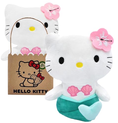Joy Toy - Hello Kitty Sirena In Peluche Eco 24 Cm Con Borsetta In Cartoncino