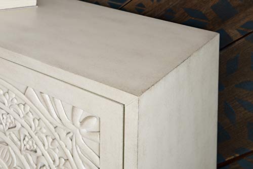 Powell Furniture Grace, Antique White Cabinet, #TOP7