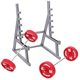 Zerodeko Mini Barbell Rack Pen Holder Gym Themed Desk Organizer for Fitness Enthusiasts Office Decor
