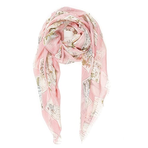 MELIFLUOS DESIGNED IN SPAIN Scarf for Women Lightweight Geometric Fashion Spring Fall Winter Scarves Shawl Wraps (P086-3)