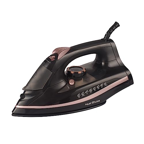 Martrisan powerful steam iron,Smooth ceramic sole plate,Drop stop to prevent water drop,Anti-calc to prolong life of product,2600W