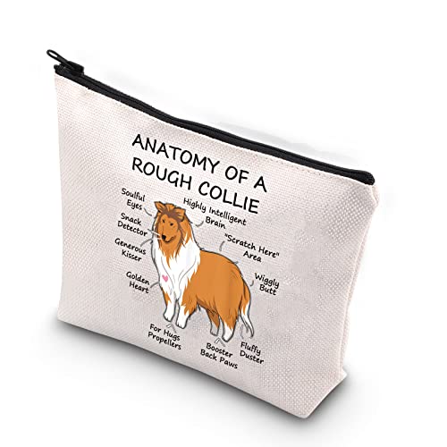 XYANFA Rough Collie Makeup Bag Anatomy Of A Rough Collie ...