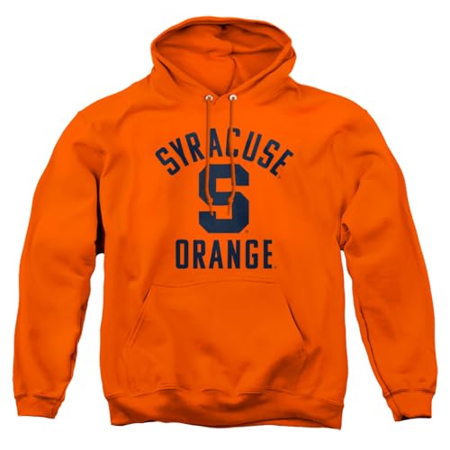 Syracuse University Official Syracuse Orange Logo Unisex Adult Pull-Over Hoodie,Orange, 2X-Large