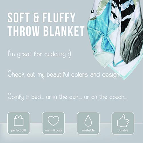 Snow Owl Throw Blanket, Adorable Super-Soft Extra-Large Owl Blanket For Kids, Women, Boys And Girls, Teens, Children, Cute Fleece Owl Blanket (50In X 60In) Warm And Cozy Throw For Bed, Crib Or Couch #TOP4