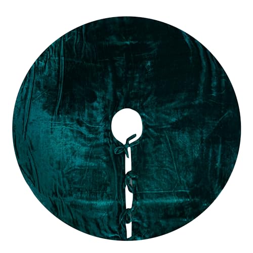 Sophia-Art Falda de árbol de Navidad, falda de felpa de terciopelo de lujo, decoración de Navidad, decoración de fiesta de vacaciones, decoración del hogar de terciopelo suave, decoración del árbol de