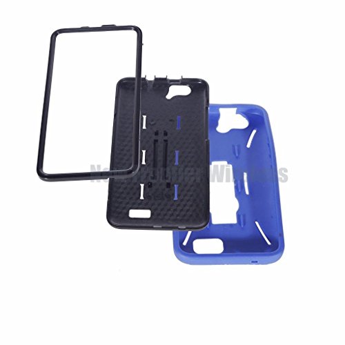 Sky 6.0Q Premium Rugged Tough Hybrid Armor Heavy Duty Kickstand Case (Hvd Black) #TOP3