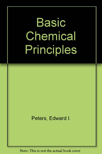 Basic Chemical Principles (Rinehart Suspense No... 0030048095 Book Cover