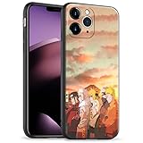 HWLHJJ Carcasa protectora de silicona suave con estampado de anime japonés (8 Hokages, para iPhone 14)