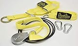 Spud Low Econo Pulley Seated Row Machine Cable Attachment for Use with Olympic Plates (Yellow)