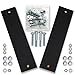 ShootingTargets7 Rubber Target Hanging Straps Pair 12 inch | With Hardware Kit for Mounting AR500 Steel Shooting Targets | Use With Most Target Stands