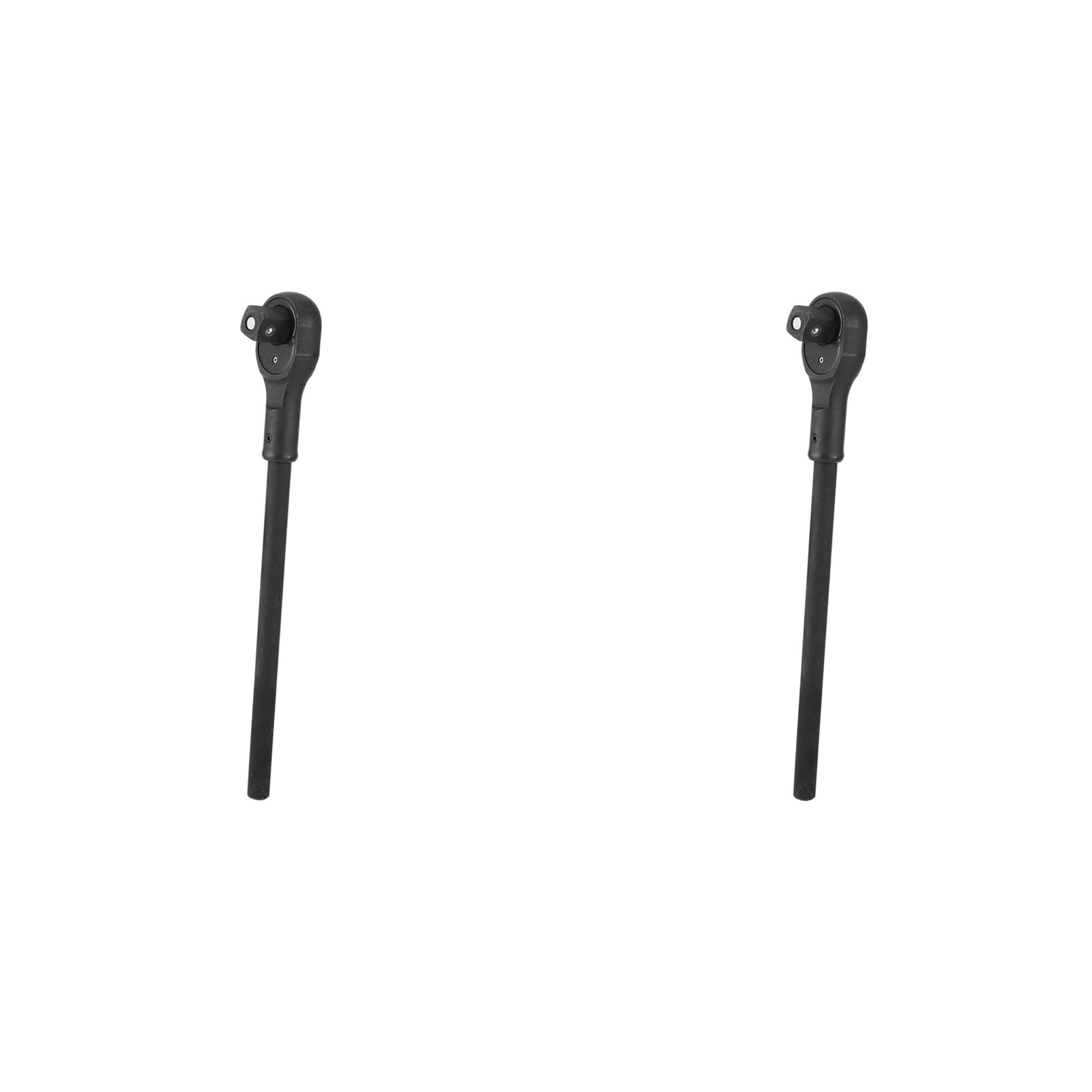 Yctze 2 PCS Ratchet Socket Wetking Duty Duty Duty Batchet Cabeza Cuadrada Cabeza Cuadrada Reversible Llave de Enchufe Rápida Herramienta de Reparación de Autos Alargada Mediana