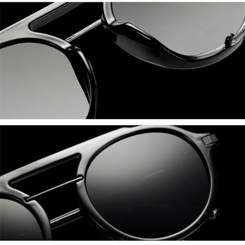 Lunettes de soleil steampunk vintage aux finitions métalliques soignées - 5