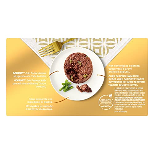 GOURMET Gold Cibo Umido per Gatti Adulti Tortini con Agnello e Spinaci 48 Lattine da 85g - Immagine 2