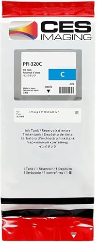 Ces Imaging Pfi-320C Cyan 300Ml Ink Tank In Retail Package #TOP9
