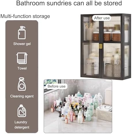 Wall-Mounted Bathroom Cabinet 30" - 2-Tier Space-Saving Vanity Organizer, Adjustable Over-Toilet Storage for Bathroom, Kitchen, Laundry, Dorm - Stylish White Design