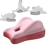 YLLiee Paarkissen, Das perfekt für Paare entwickelte Kissen, 27-Grad-Sweet-Spot-Paarkissen, Sexpositionskissen, Ergonomisches Design zur Entspannung(Size:41×48×23cm,Color:Rosa)