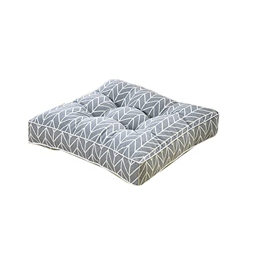 Lukery Cojines de Suelo, Cojín de Asiento para Silla de Comedor- Cojines de Algodón Suave para Oficina, Hogar,Jardín - Ideal para Exterior e Interior (40x40x10cm,Gris)