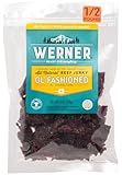 Werner Beef Jerky All Natural Meat Snack Half Pounder – High Protein Snack, Gluten-Free, No Artificial Ingredients, No Added MSG (8 Ounce) (Ol' Fashioned)