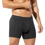 [Arjen Kroos] ボクサーパンツ メンズ 下着 ボクサーブリーフ 前開き 綿 通気 立体成型 フィット 吸湿速乾 快適 タグなし クラシック 男性用 AK5006‐ダークグレー‐1枚 M