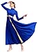 QZSH Praise Dance Dresses for Women Liturgical Dance Dress Metallic Fit Full Length Dancewear (238136-05-S)