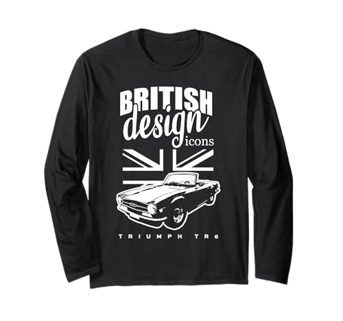 Image of British Classic Super Car Triumph TR6 Long Sleeve T-Shirt