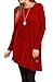 iGENJUN Fall Dresses for Women 2022 Long Sleeve Sweater Dress for Women 2022 Button Side Pullover Sweater Womens Winter Sweatshirt for Women Outfits Church Dresses,M,Red