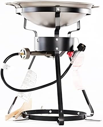 King Kooker 4010059-SSI King Kooker #24WC-24 inch Outdoor Cooker w/Steel Wok-2 Utensils - multi, N/A